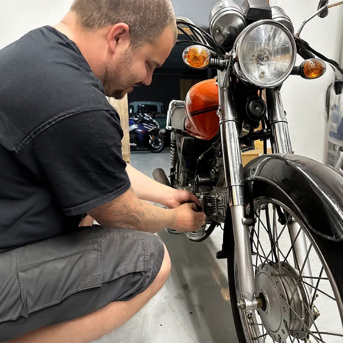 Motorradservice bei Timeless Motors Wiesloch